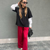 T-shirt Manica Camicia