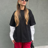 T-shirt Manica Camicia